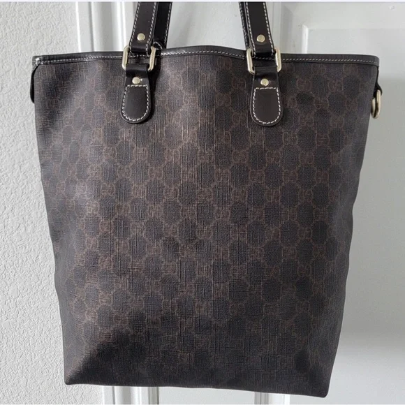 Gucci GG Supreme Coated Canvas/Leather Tote - Picture 3 of 13